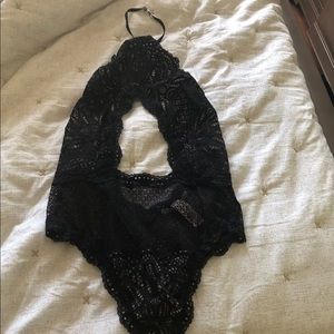 Victoria secret sexy open back body suit